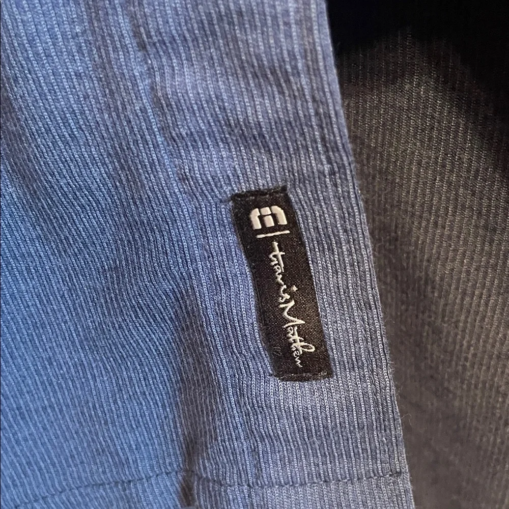 Travis Mathew Navy Blue Long-Sleeve Casual Button-Down Shirt - Picture 5 of 10